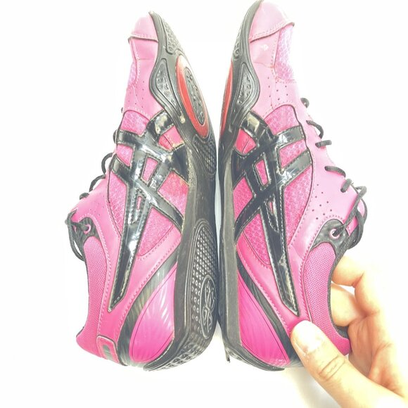 Asics Womens 8.5 US Rhythmic 2 Zumba / Training S385N Pink Casual Shoes Sneakers - Picture 9 of 14